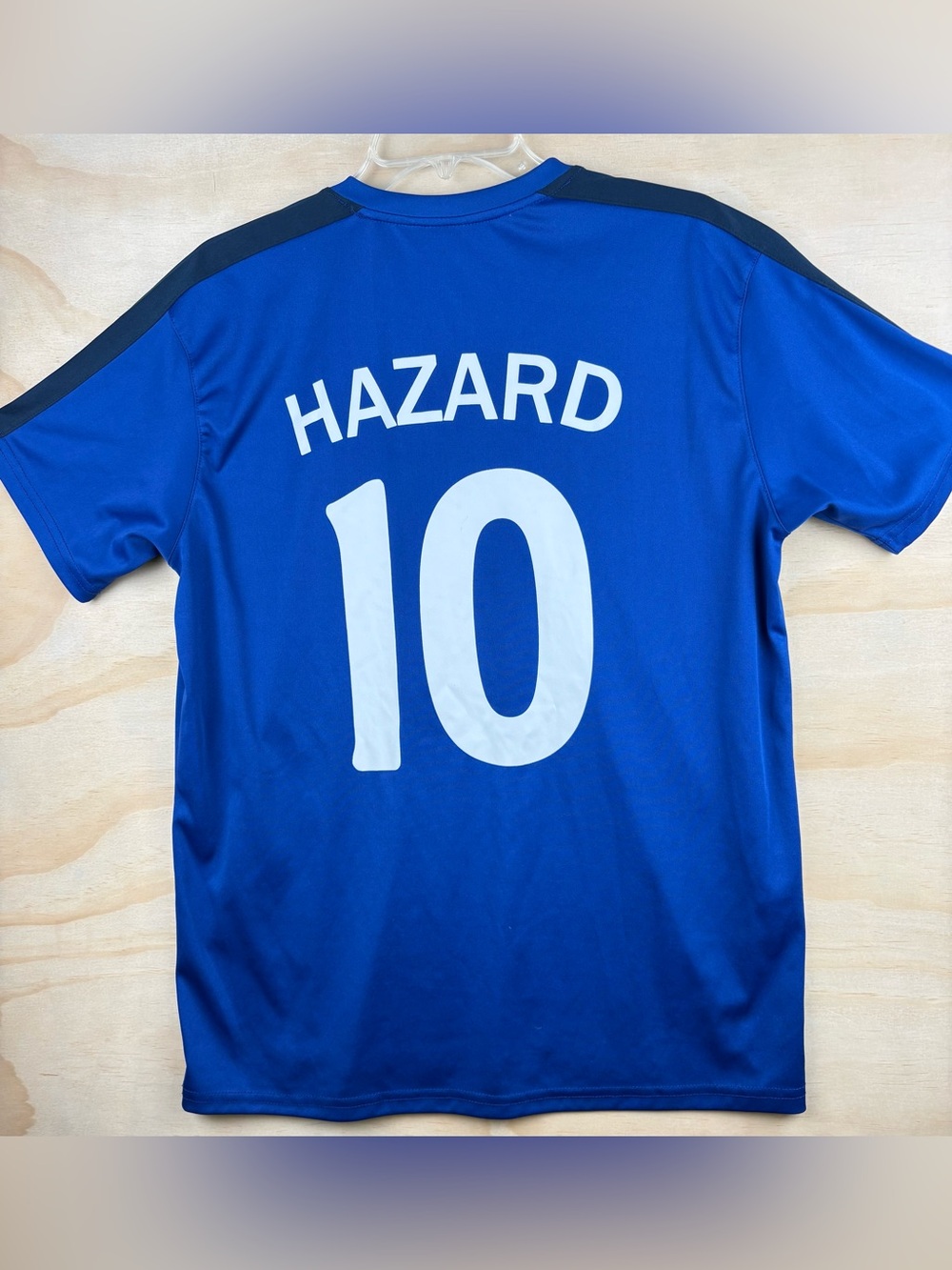 CHELSEA FOOTBALL CLUB EDEN HAZARD #10 SOCCER FOOTBALL SHIRT TRAINING JERSEY SZ L